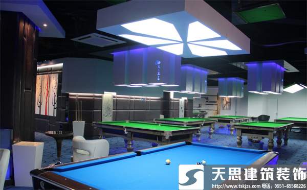 臺(tái)球俱樂(lè)部裝修運(yùn)動(dòng)娛樂(lè)兩不誤